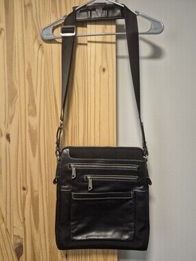THE TREND Black Crossbody Messenger Bag